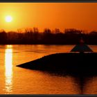 Sonnenaufgang über der Unterweser