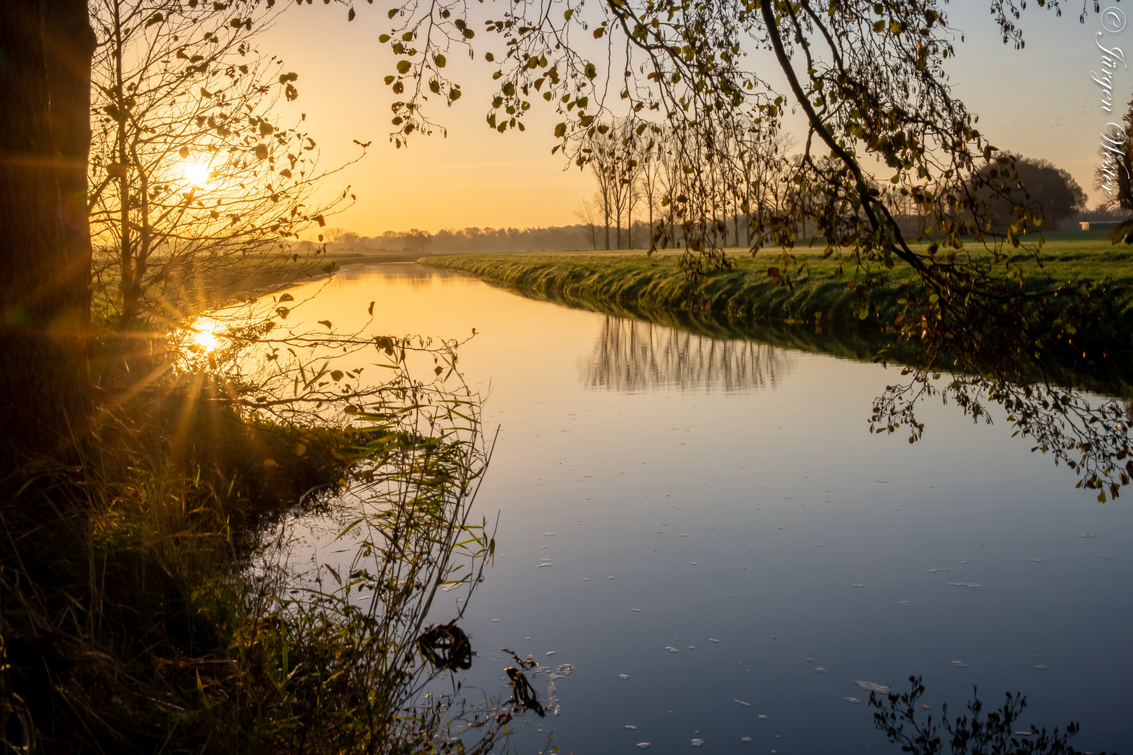 Sonnenaufgang über der Vechte