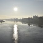 Sonnenaufgang über der Weser