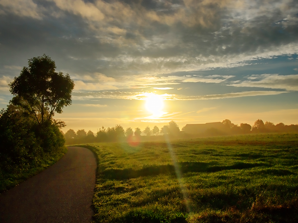 Sonnenaufgang über Dollerup (SH)