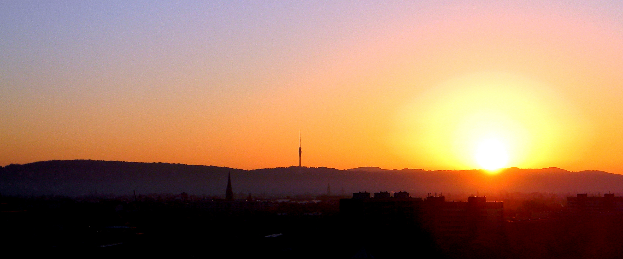 Sonnenaufgang über Dresden