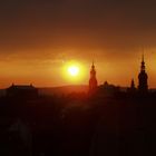 Sonnenaufgang über Dresden