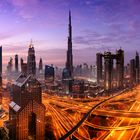 Sonnenaufgang über Dubai