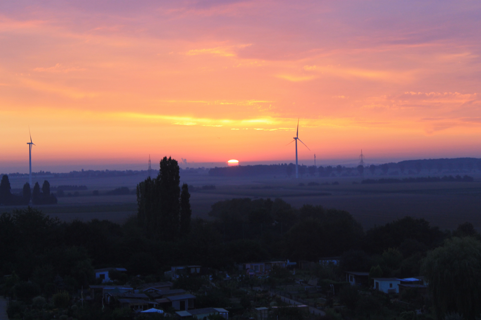 Sonnenaufgang über Düren