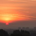 Sonnenaufgang über Duisburg