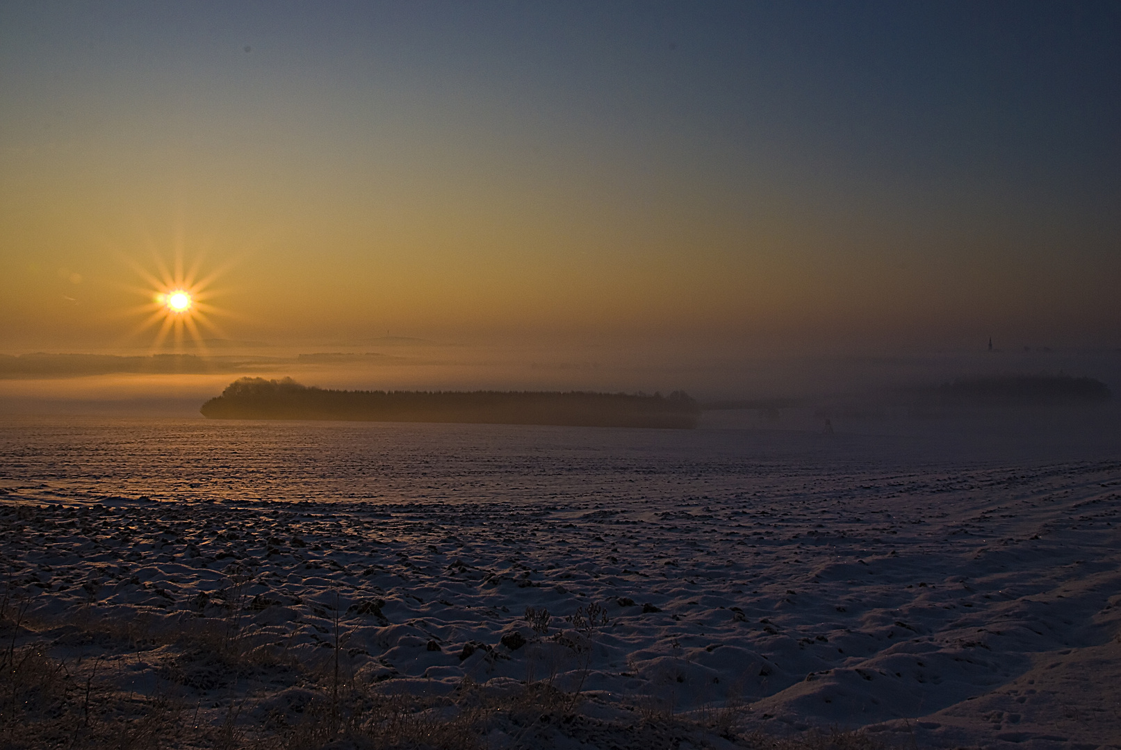 Sonnenaufgang über Elsterberg