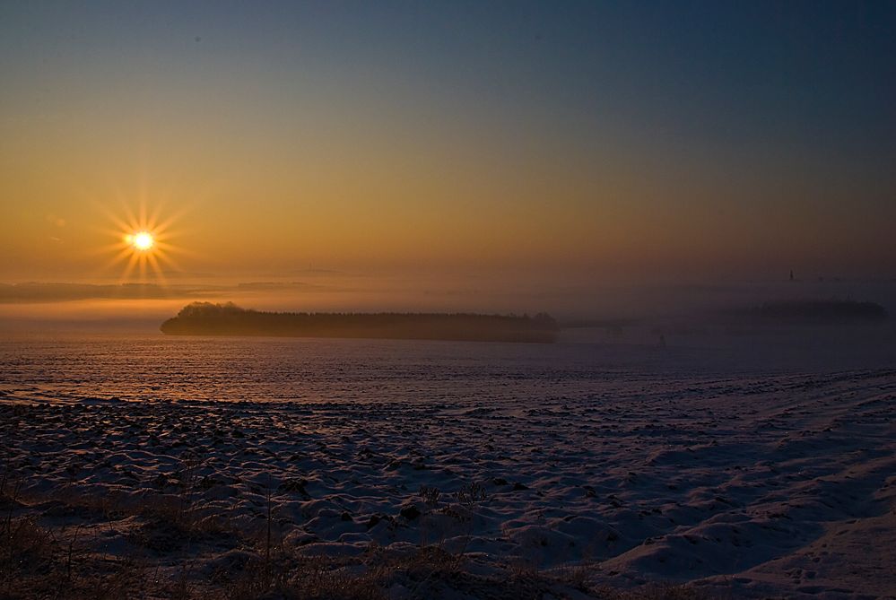 Sonnenaufgang über Elsterberg