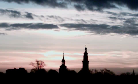 Sonnenaufgang über Erlangen