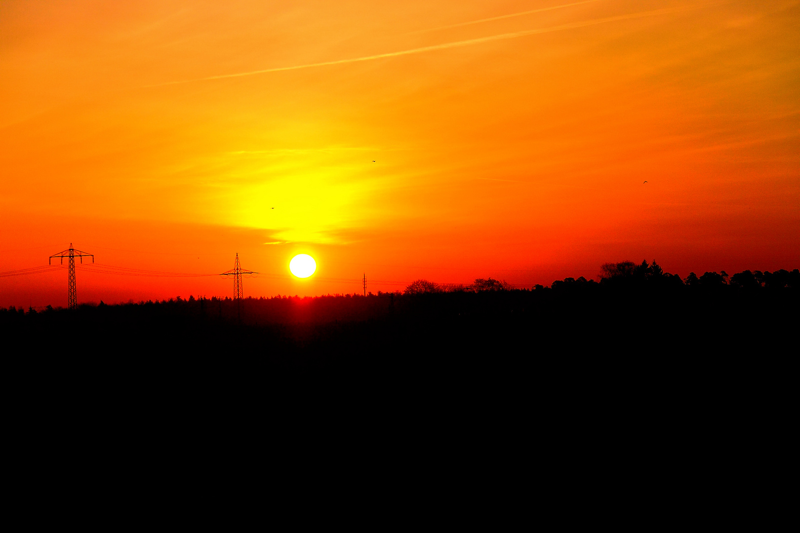 Sonnenaufgang über Feldmoching