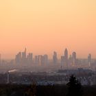 Sonnenaufgang über Frankfurt