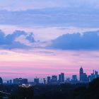 Sonnenaufgang über Frankfurt