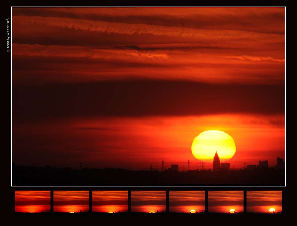 Sonnenaufgang über Frankfurt / Main
