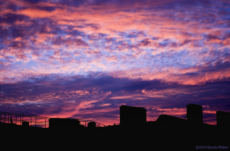 Sonnenaufgang über Friedrichshain