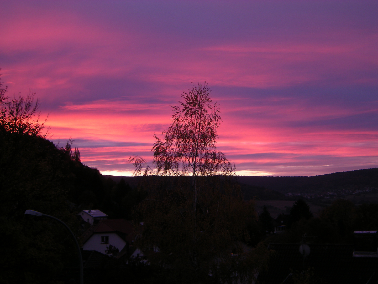 Sonnenaufgang über Gelnhausen