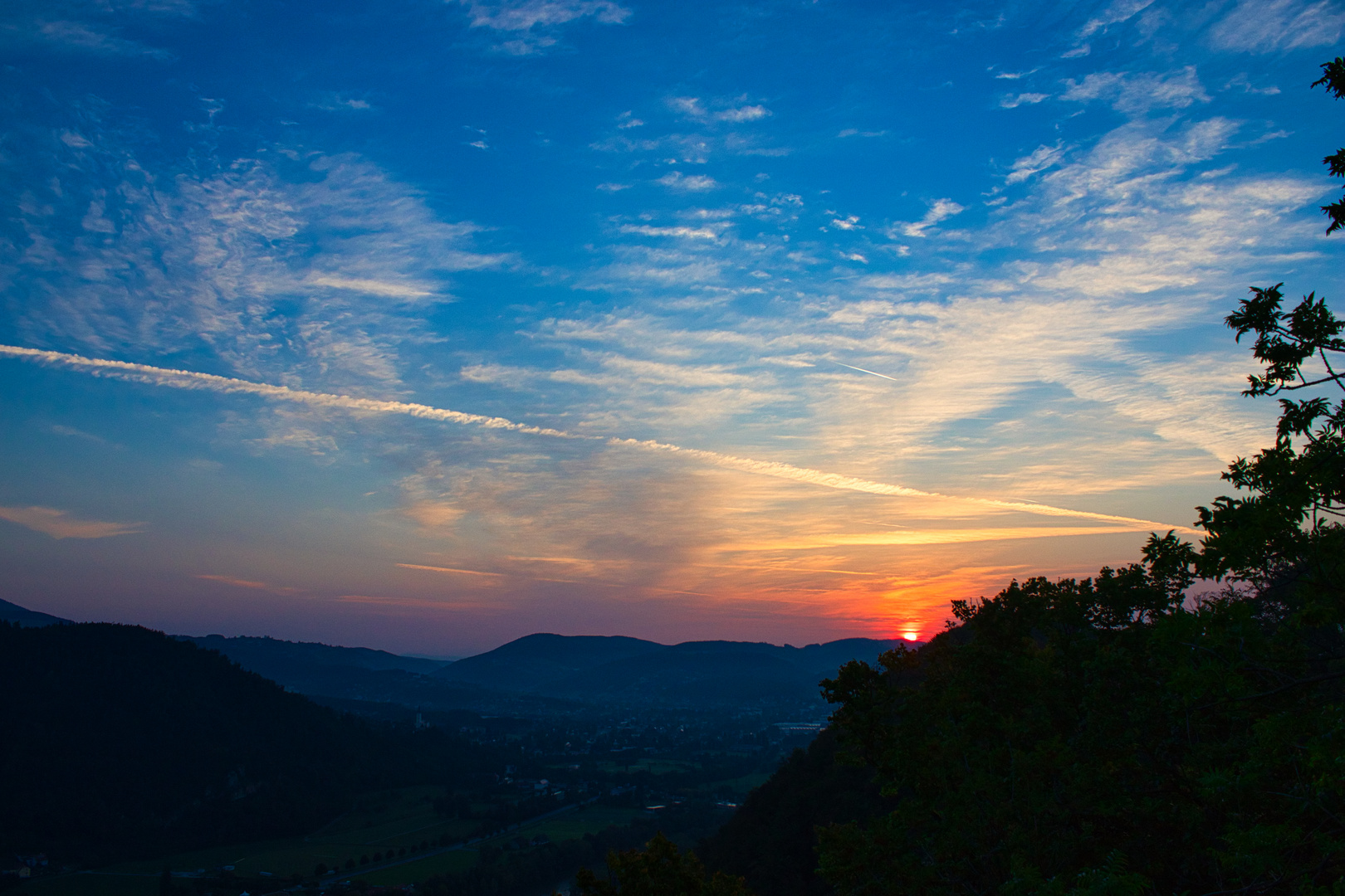 Sonnenaufgang über Graz