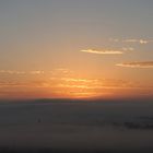 Sonnenaufgang über Grolsheim und Langenlonsheim