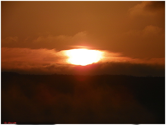 Sonnenaufgang über Güdingen