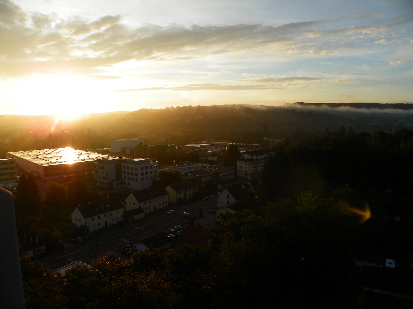 Sonnenaufgang über Güdingen