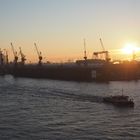 Sonnenaufgang über Hamburg