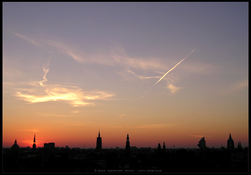 Sonnenaufgang über Hannover
