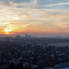 Sonnenaufgang über Hannover (Panorama)