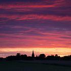 Sonnenaufgang über Hanshagen.