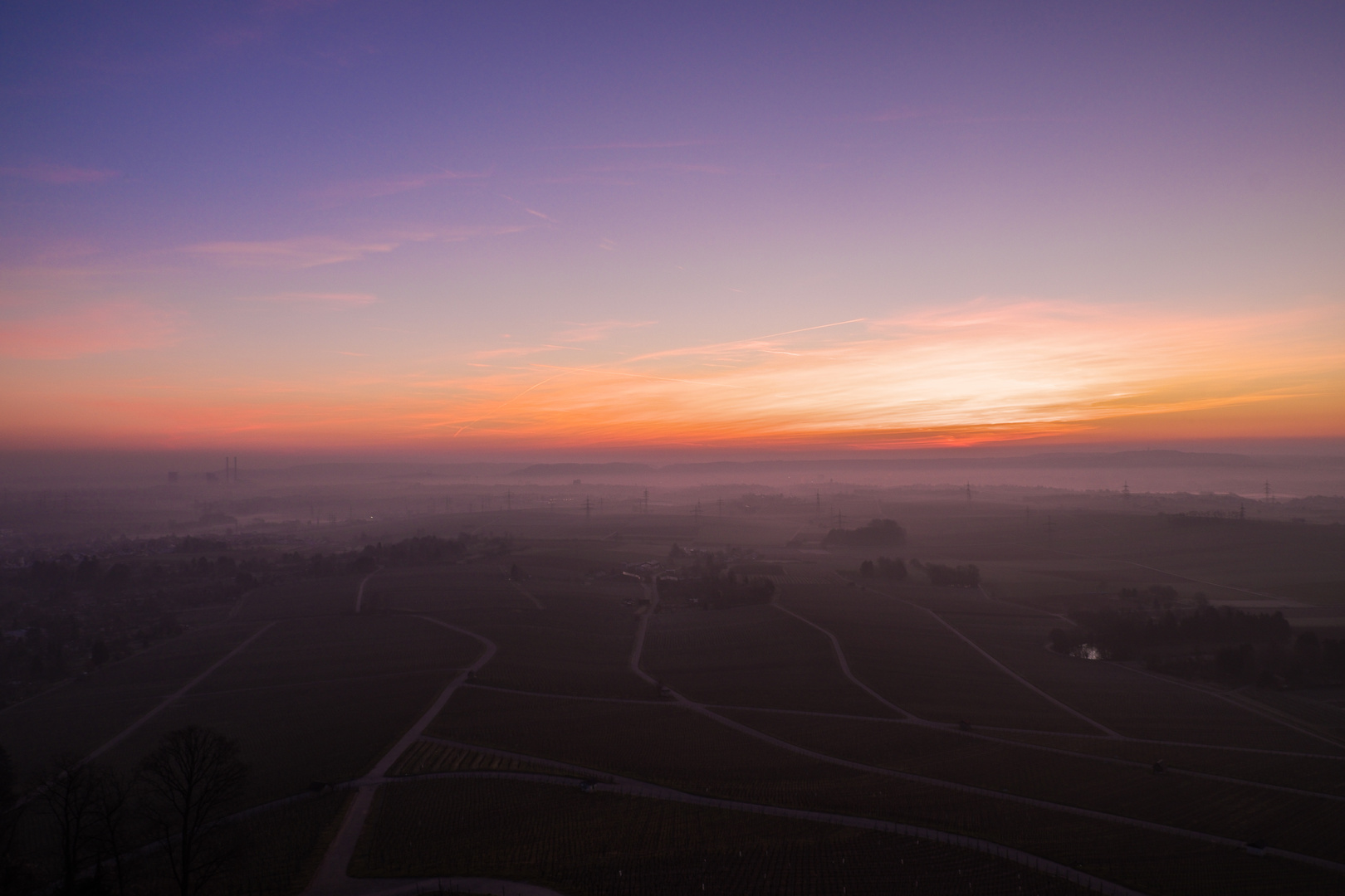 Sonnenaufgang über Heilbronn