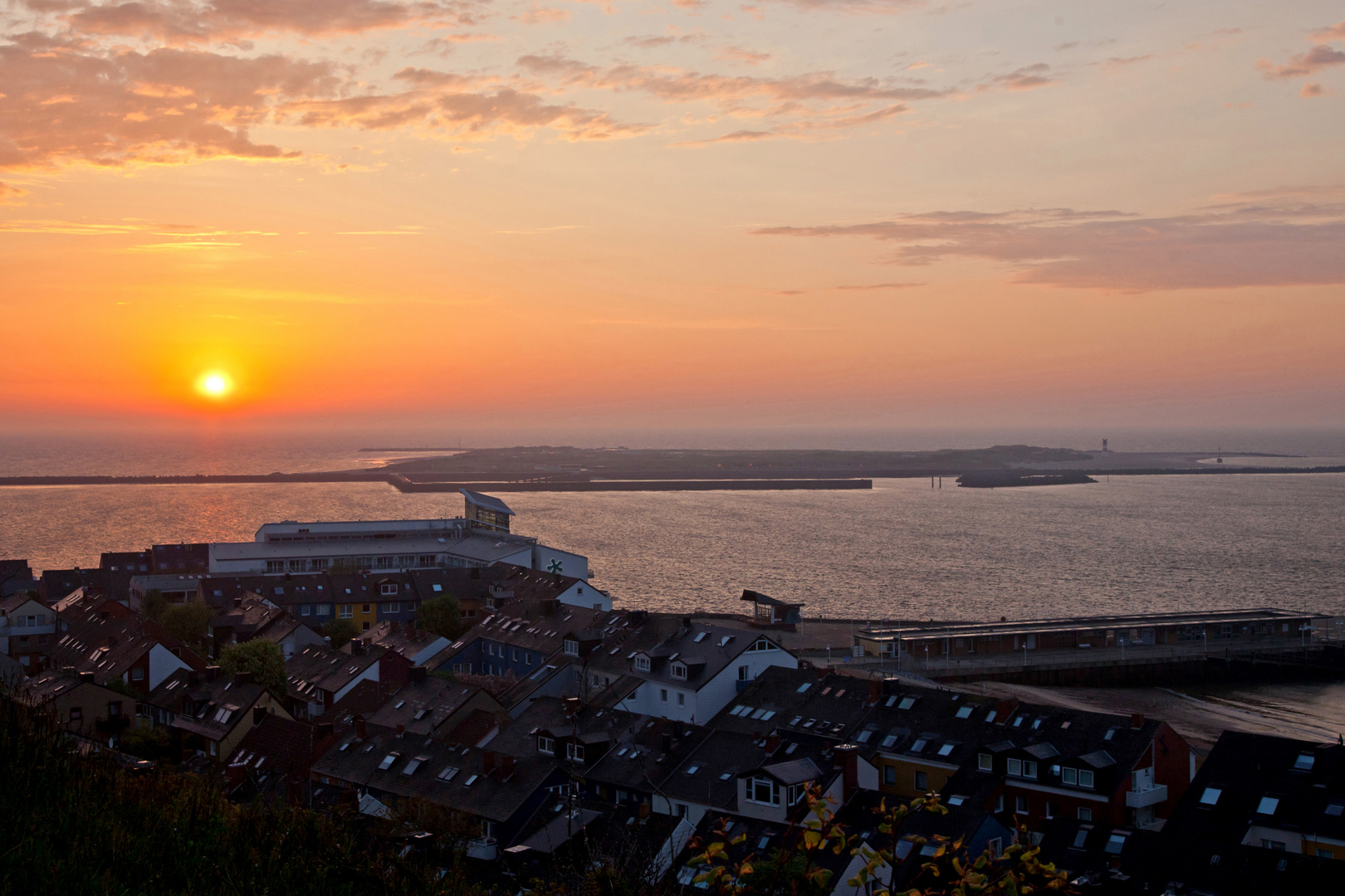 Sonnenaufgang über Helgoland