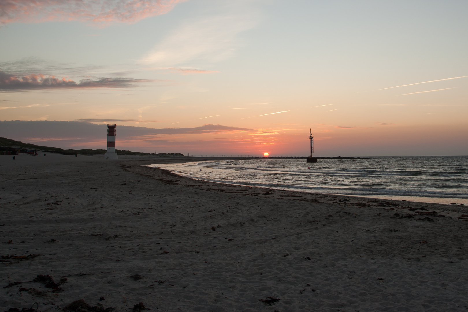 Sonnenaufgang über Helgoland Düne