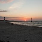 Sonnenaufgang über Helgoland Düne