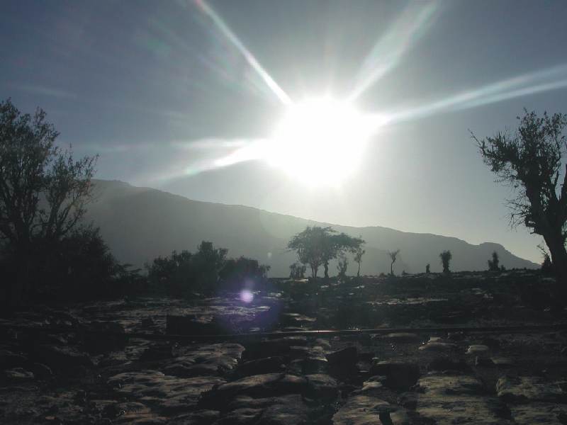 Sonnenaufgang über Jebel Shams