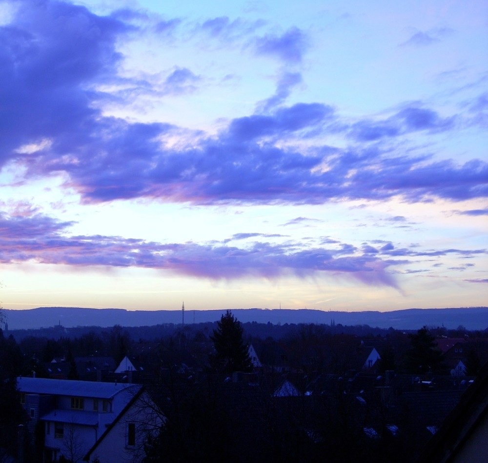 Sonnenaufgang über Kassel