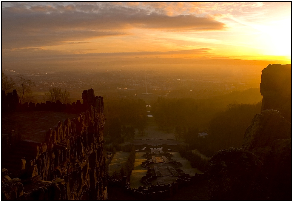 Sonnenaufgang über Kassel