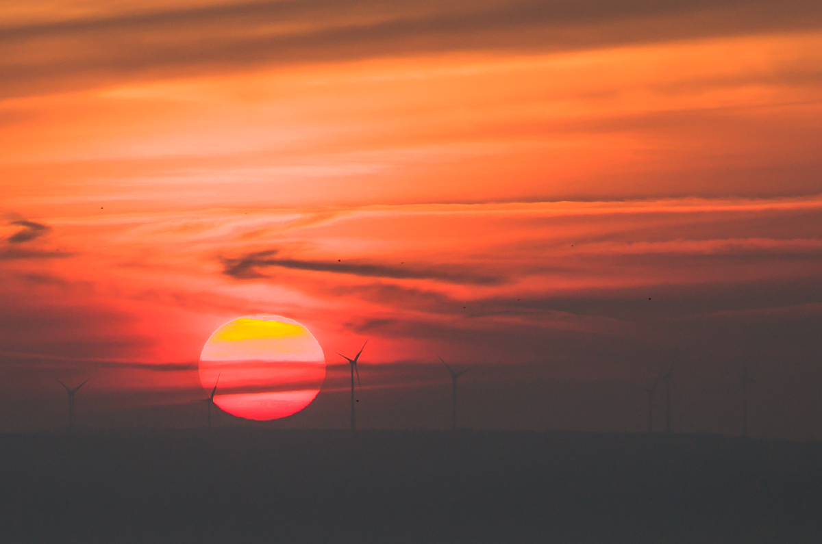 Sonnenaufgang über Kassel