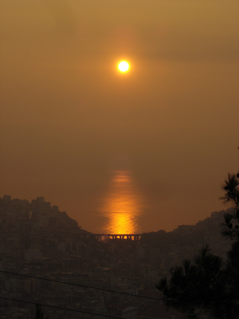 Sonnenaufgang über Kavala