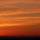 Sonnenaufgang über Köln - heute morgen gegen 7.00 Uhr