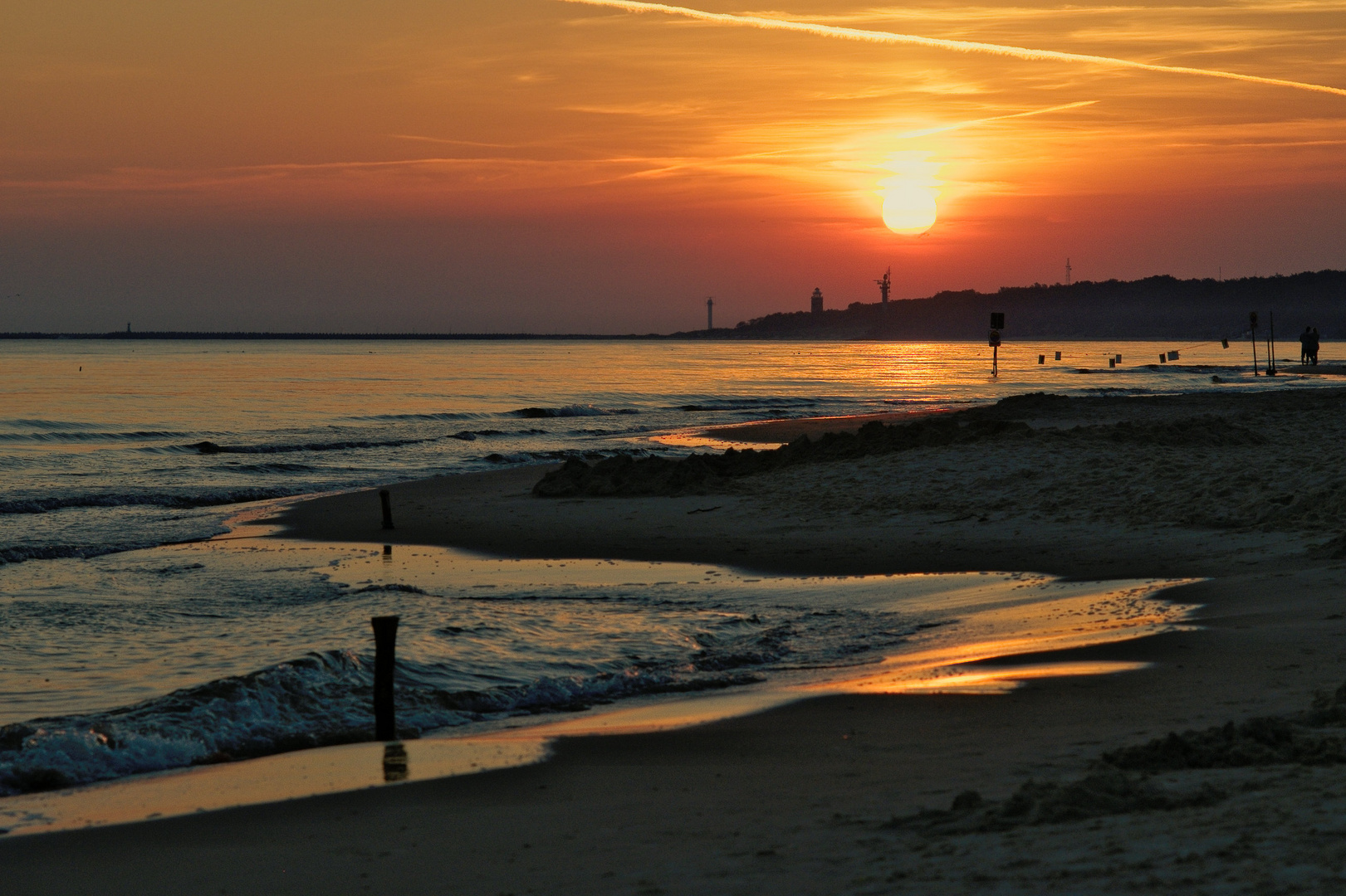 Sonnenaufgang über Kolberg (Polen)