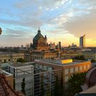 Sonnenaufgang über Leipzig