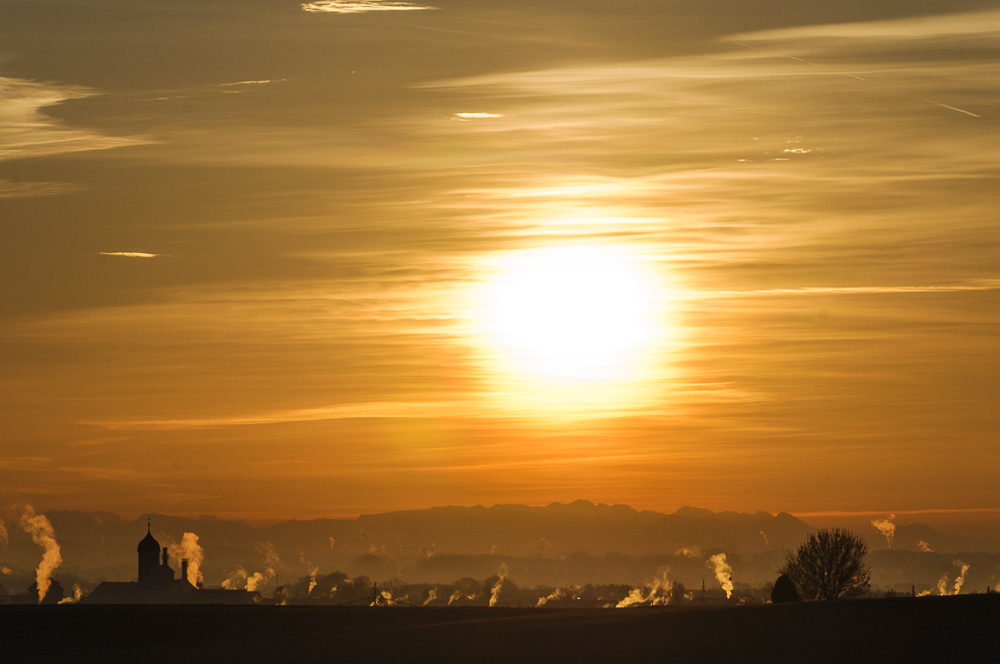 Sonnenaufgang über Maisach