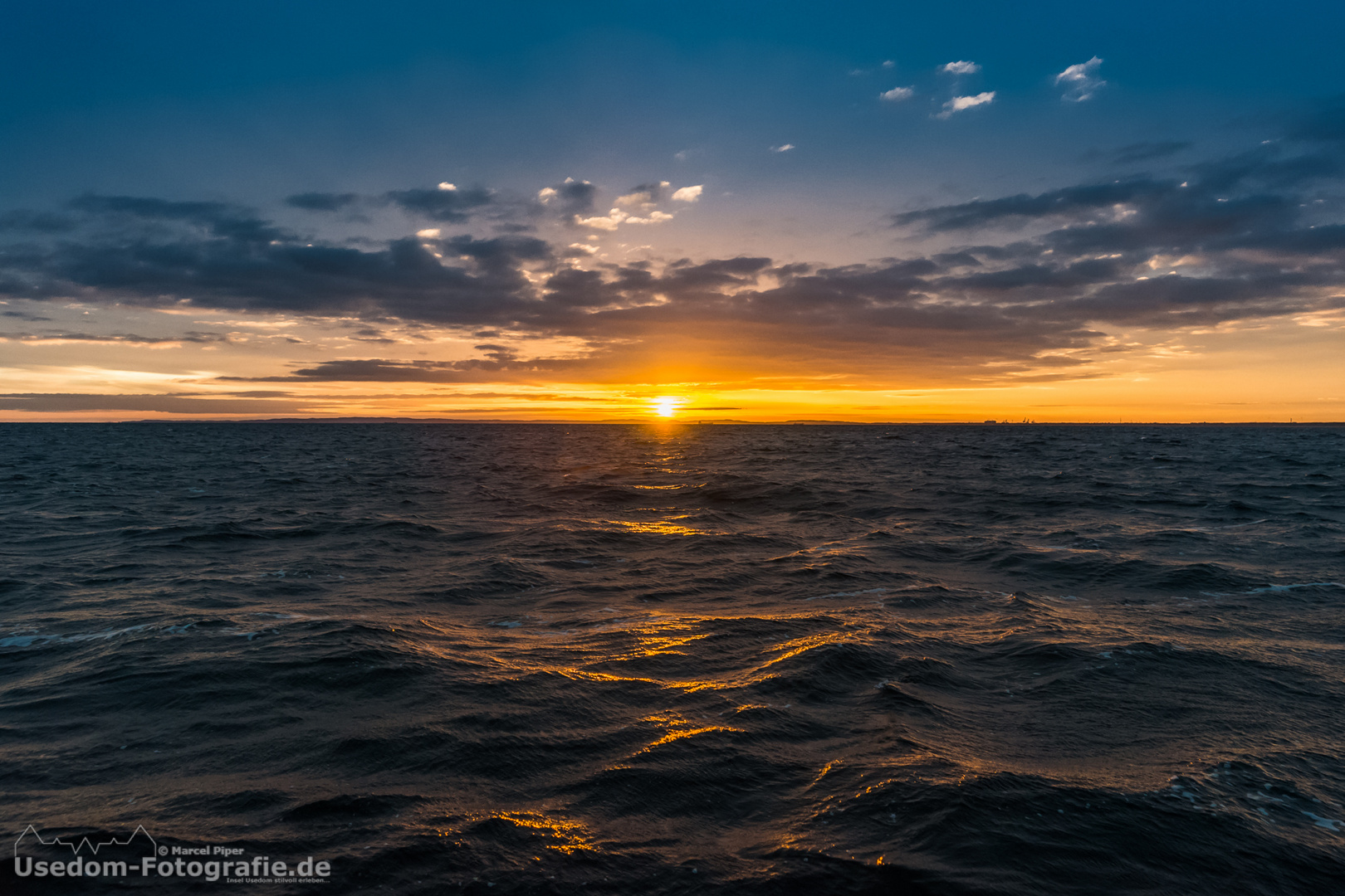 Sonnenaufgang über Misdroy und Swinemünde. 04.11.2013