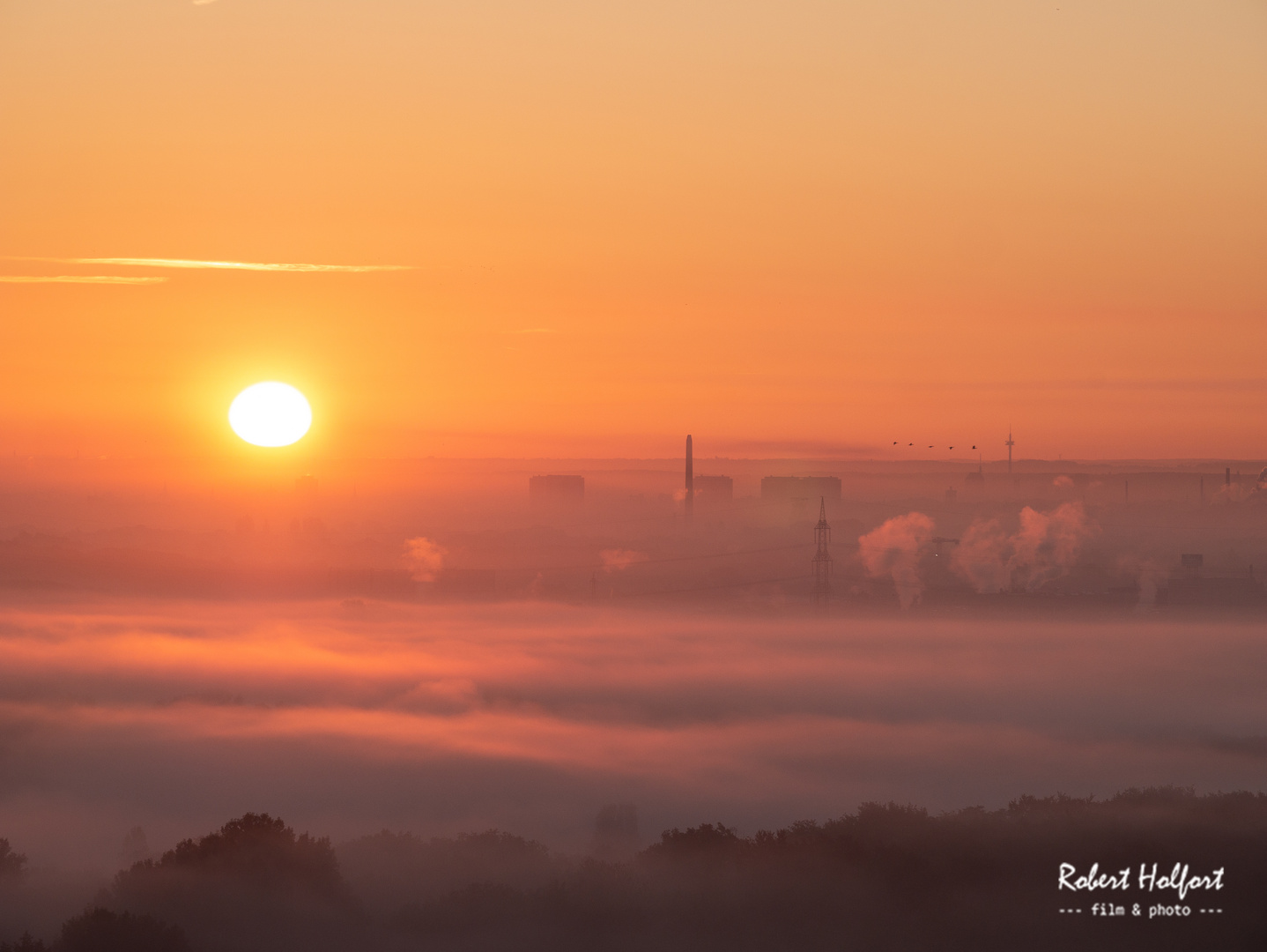 Sonnenaufgang über Moers