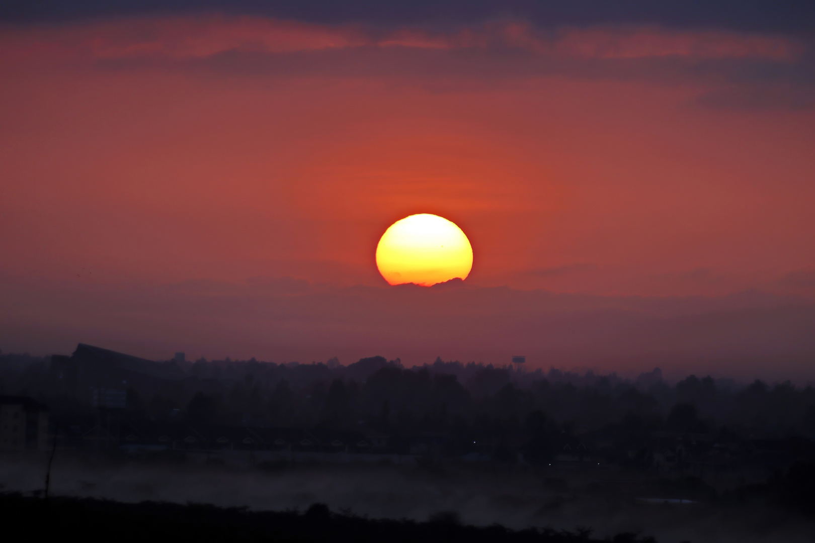 Sonnenaufgang über Nairobi