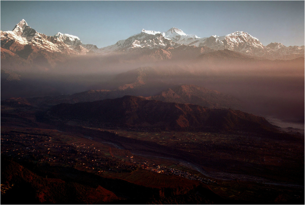 Sonnenaufgang über Nepal