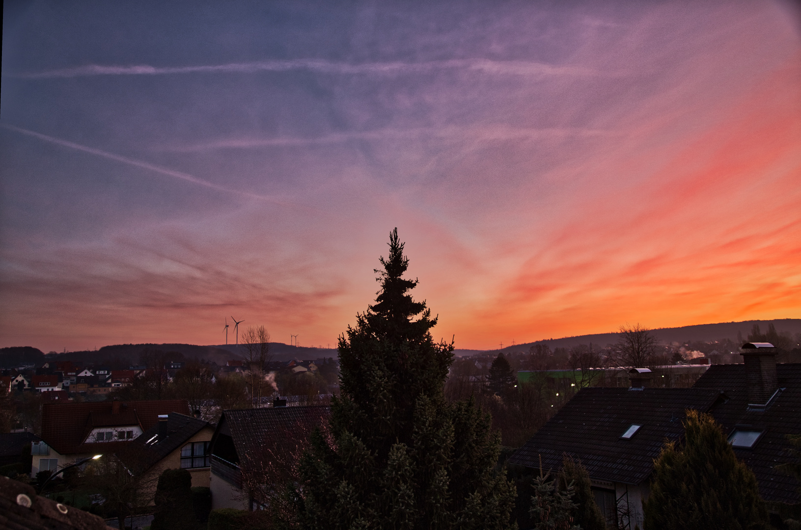 Sonnenaufgang über Niestetal