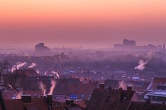 Sonnenaufgang über Nürnberg