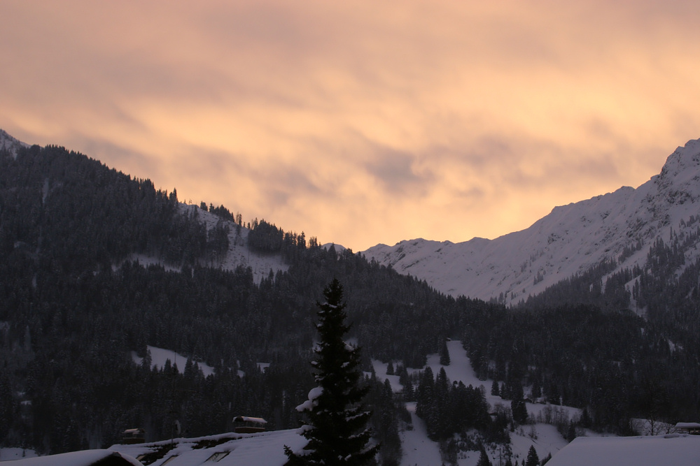 Sonnenaufgang über Oberstdorf