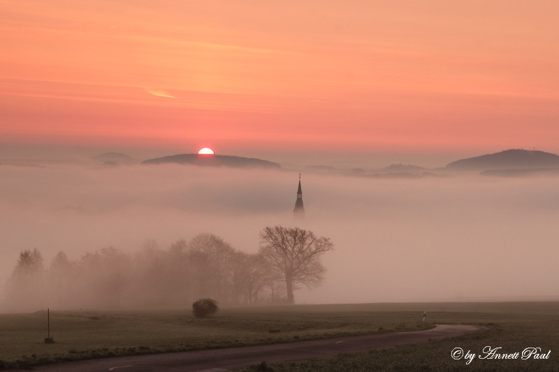 Sonnenaufgang über Oderwitz