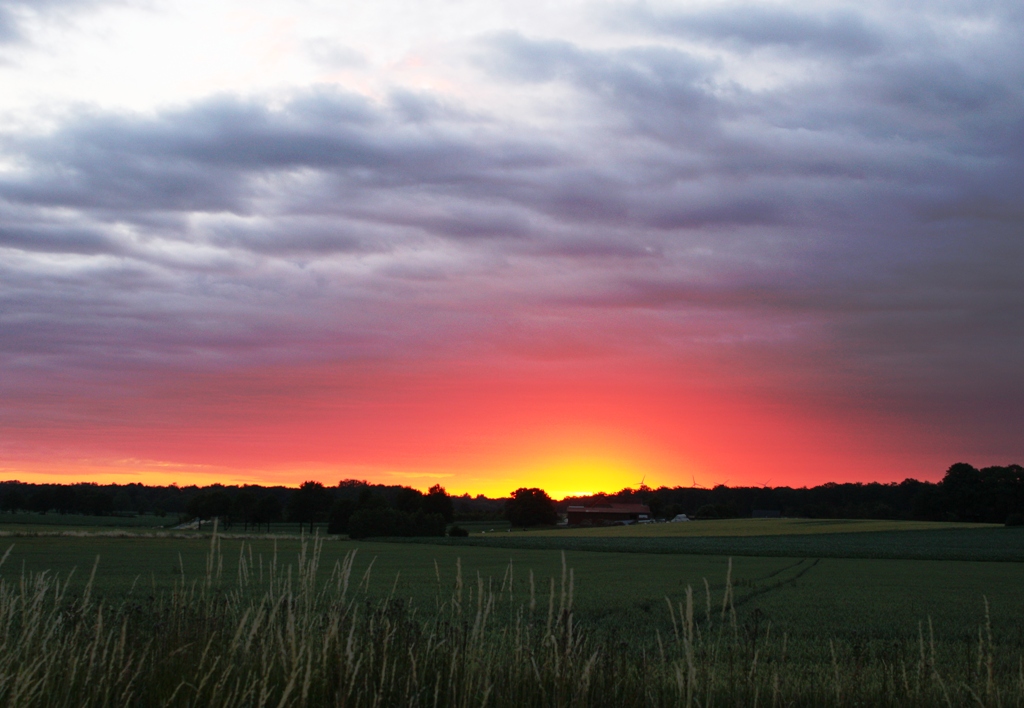 Sonnenaufgang über Olfen/Vinnum