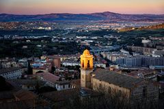 Sonnenaufgang über Perugia