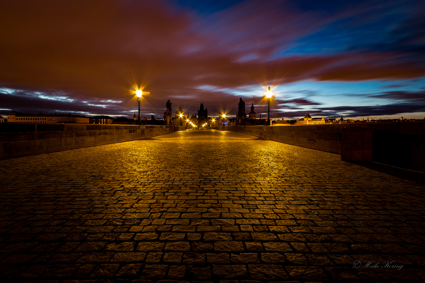 Sonnenaufgang über Prag